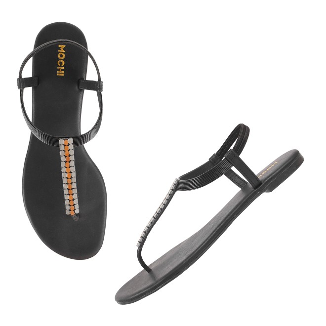 Mochi Women Black Casual Sandals (SKU: 33-903137-11-36)