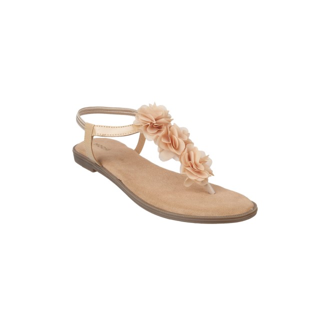 Mochi Women Beige Casual Sandals (SKU: 33-916-20-37)