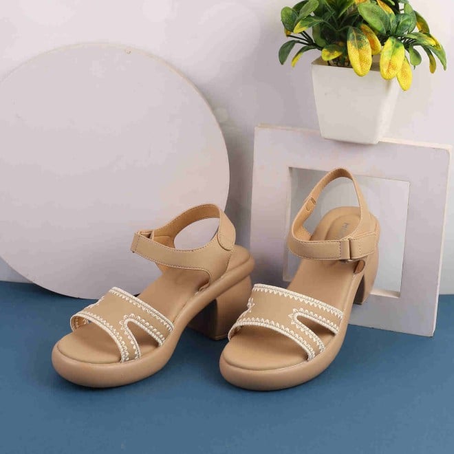 Mochi Women Khaki Casual Sandals (SKU: 33-932-62-40)