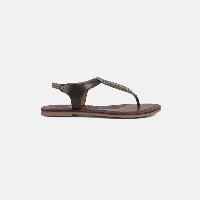 Mochi Women Olive Casual Sandals (SKU: 33-935-49-36)