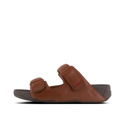 Fitflop Mens Adjustable Leather Slides