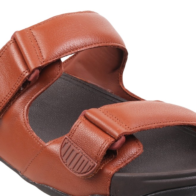 Fitflop Mens Adjustable Leather Slides (SKU: 338-216-23-10)