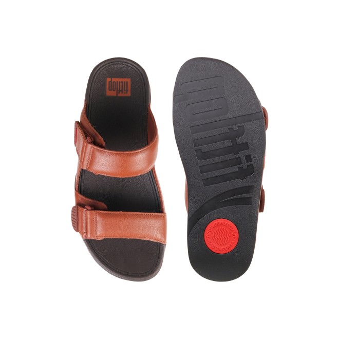 Fitflop Mens Adjustable Leather Slides (SKU: 338-216-23-10)