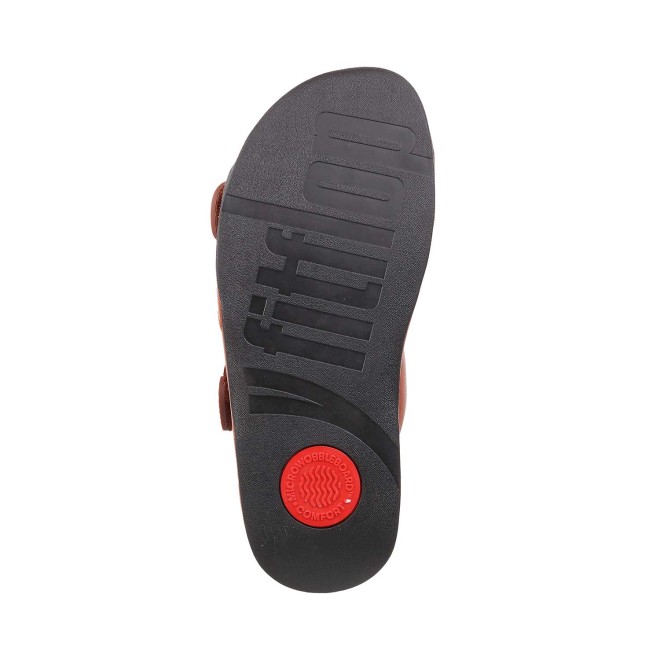 Fitflop Mens Adjustable Leather Slides (SKU: 338-216-23-10)