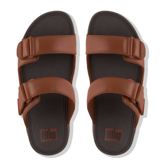 Fitflop Mens Adjustable Leather Slides (SKU: 338-216-23-10)