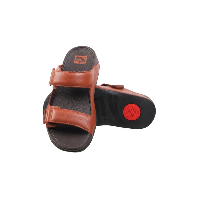 Fitflop Mens Adjustable Leather Slides (SKU: 338-216-23-10)