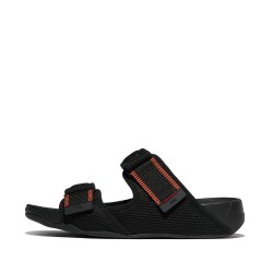 Fitflop Gogh Moc Mens Adj. Water-Resistant Mesh Slides