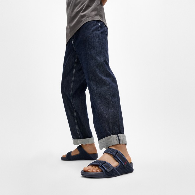 Fitflop Gogh Moc Mens Adj. Water-Resistant Mesh Slides (SKU: 338-417-17-10)