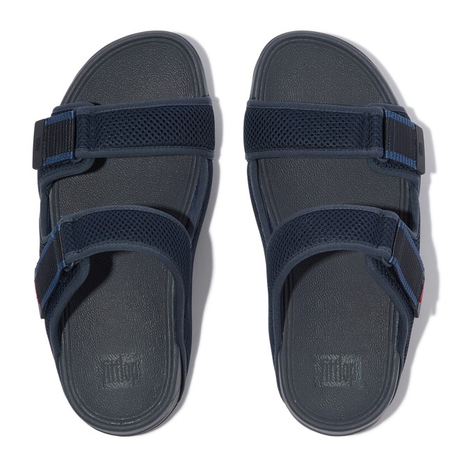 Fitflop Gogh Moc Mens Adj. Water-Resistant Mesh Slides (SKU: 338-417-17-10)