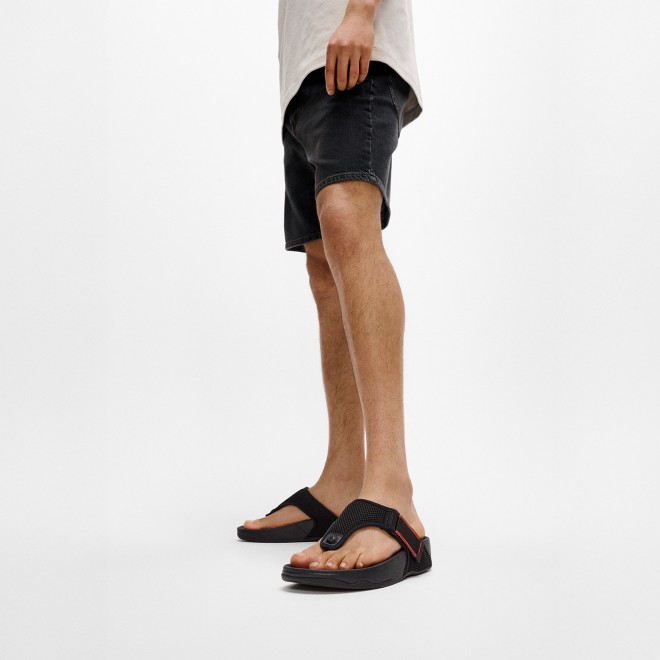 Fitflop Trakk Mens Adj. W-Resistant Mesh Toe-Post Sandals (SKU: 338-419-11-11)