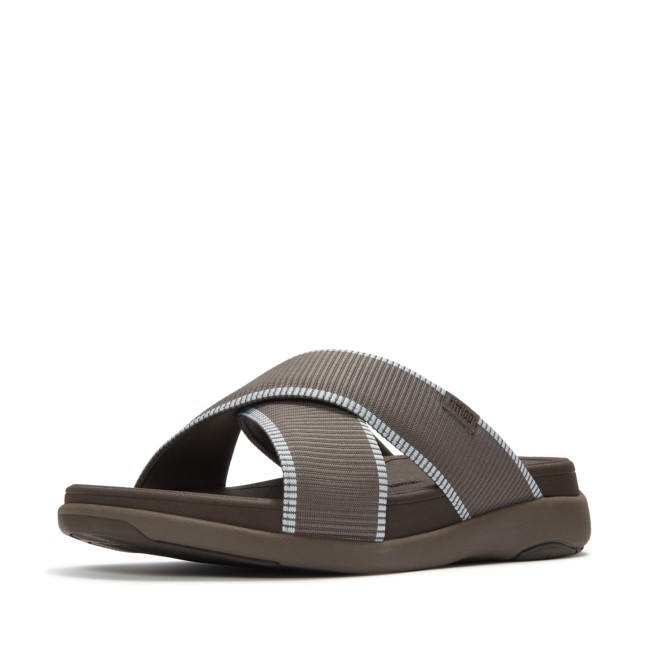Fitflop F-Mode Go Mens W-Resistant Webbing Cross Slides (SKU: 338-435-59-8)