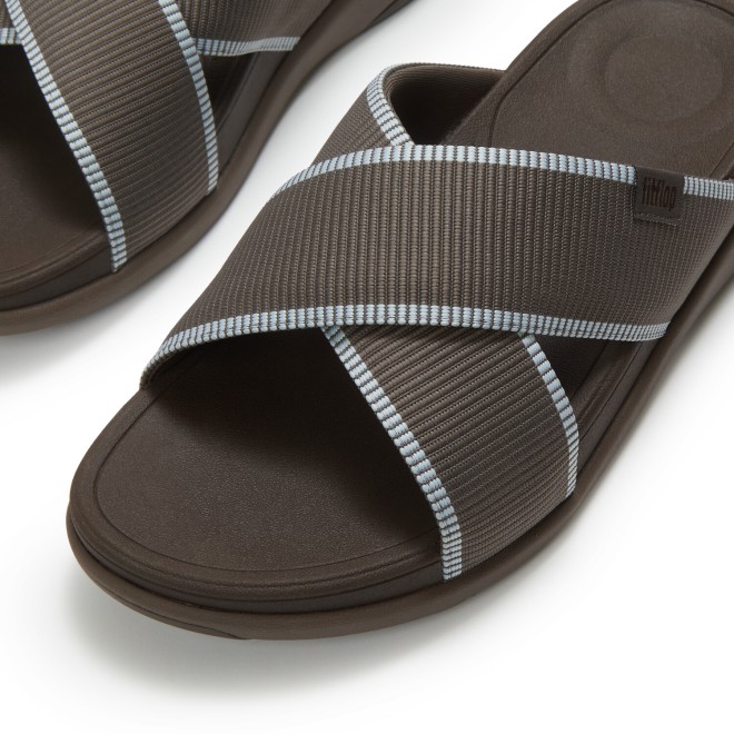Fitflop F-Mode Go Mens W-Resistant Webbing Cross Slides (SKU: 338-435-59-8)
