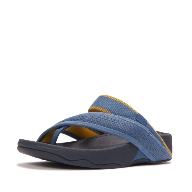 Fitflop Sling Mens W-Resistant Mesh-Webbing T-Post Sandals (SKU: 338-439-45-7)