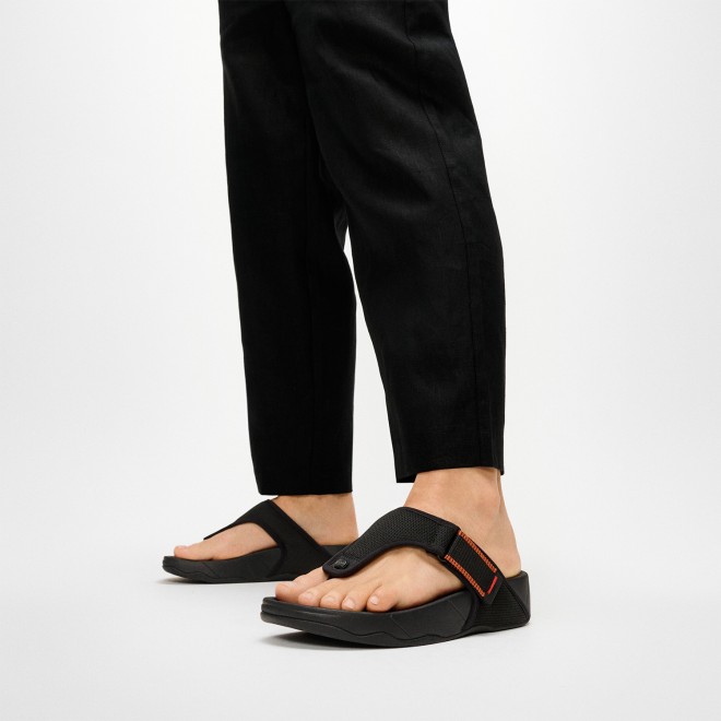 Fitflop Trakk Mens Adj. W-Resistant Mesh Toe-Post Sandals (SKU: 338-440-11-8)