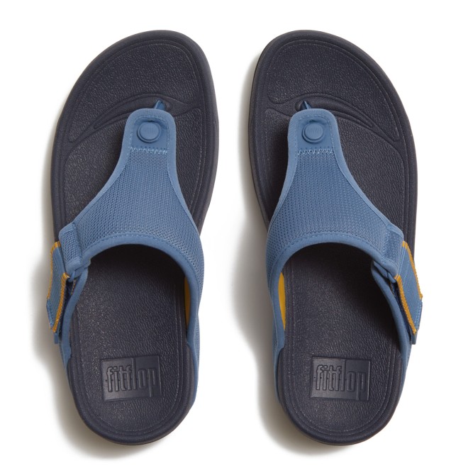 Fitflop Trakk Mens Adj. W-Resistant Mesh Toe-Post Sandals (SKU: 338-440-45-7)