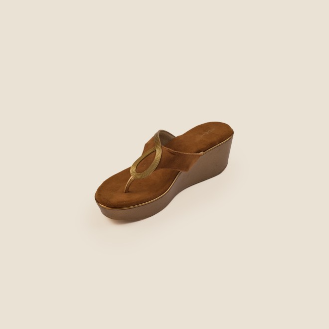 Mochi Women Tan Casual Slip Ons (SKU: 34-113-23-39)