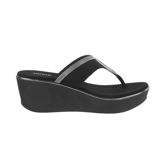 Mochi Women Black Casual Slip Ons (SKU: 34-113-11-37)