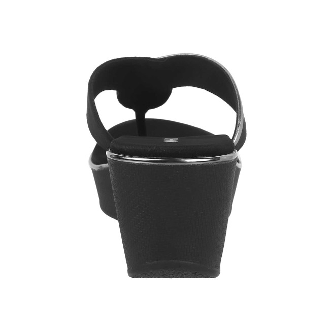 Mochi Women Black Casual Slip Ons (SKU: 34-113-11-37)