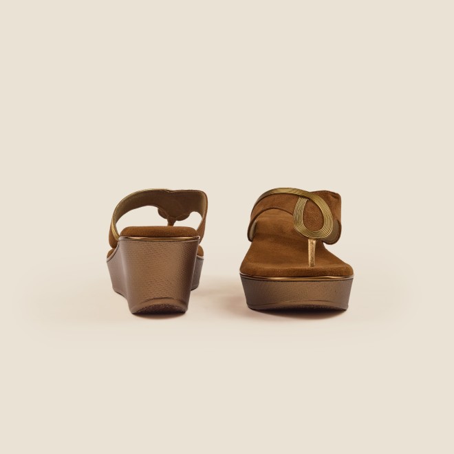 Mochi Women Tan Casual Slip Ons (SKU: 34-113-23-39)