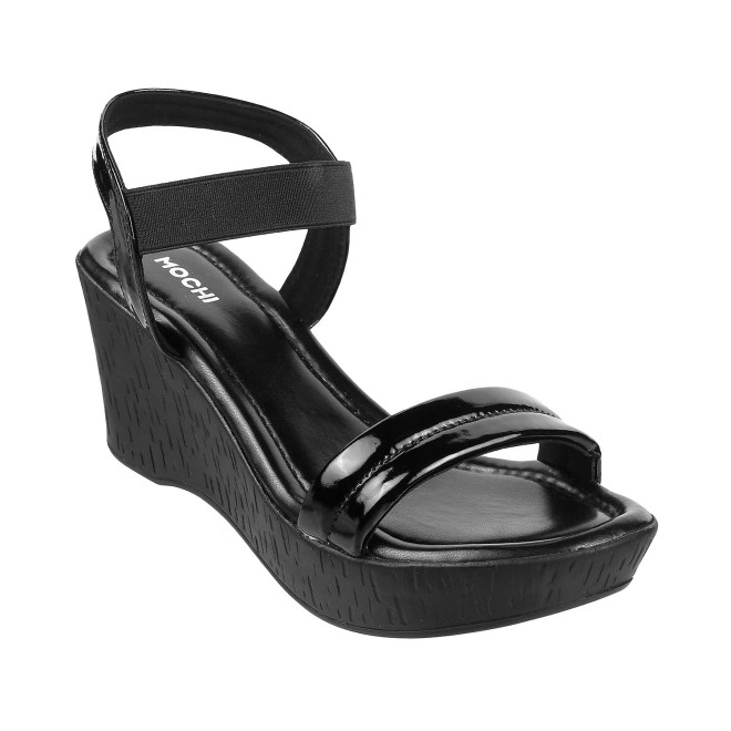 Mochi Women Black Casual Sandals (SKU: 34-121-11-36)