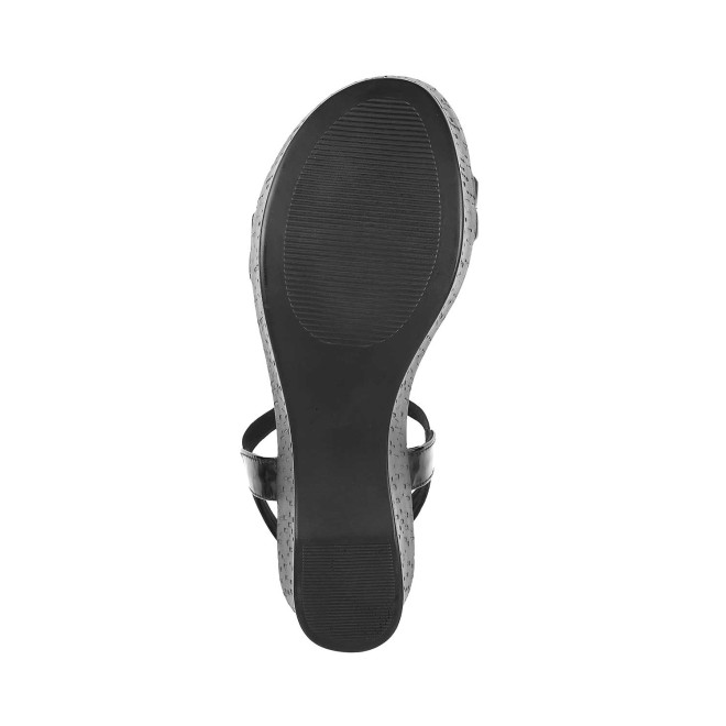 Mochi Women Black Casual Sandals (SKU: 34-121-11-36)
