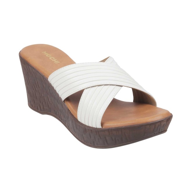 Mochi Women White Casual Sandals (SKU: 34-123-16-37)