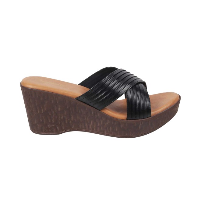 Mochi Women Black Casual Sandals (SKU: 34-123-11-36)