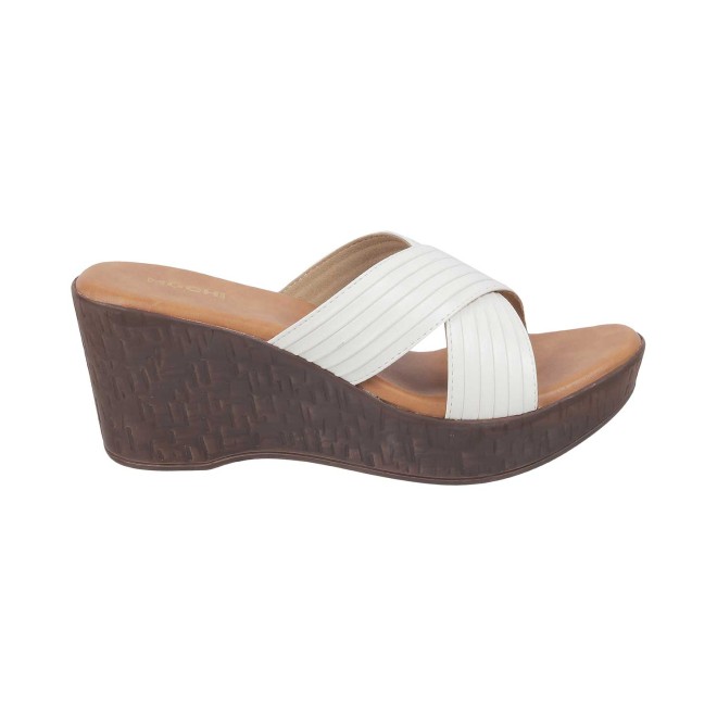 Mochi Women White Casual Sandals (SKU: 34-123-16-37)