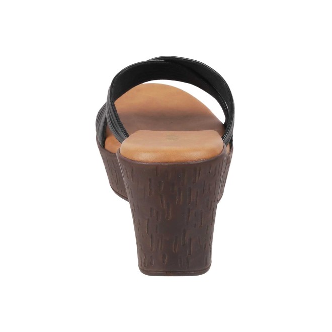 Mochi Women Black Casual Sandals (SKU: 34-123-11-36)