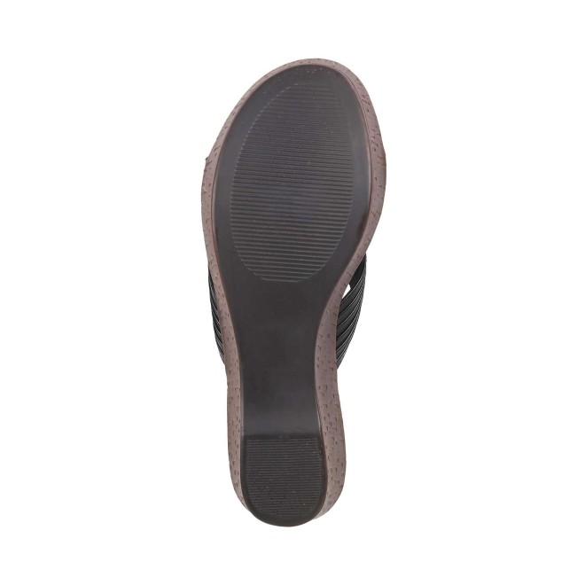 Mochi Women Black Casual Sandals (SKU: 34-123-11-36)