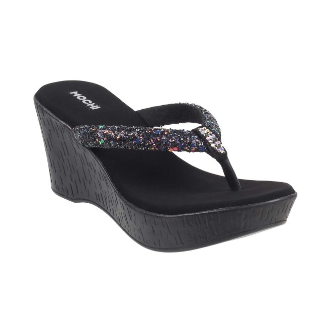 Mochi Women Black Casual Slip Ons (SKU: 34-124-11-36)