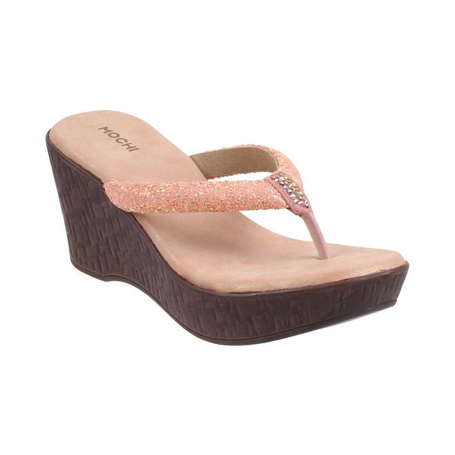 Mochi Women Rose-Gold Casual Slip Ons (SKU: 34-124-52-36)