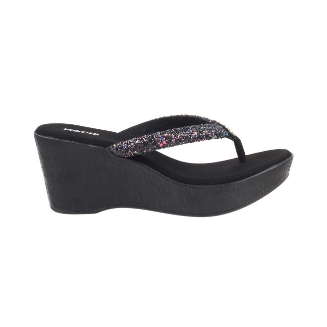 Mochi Women Black Casual Slip Ons (SKU: 34-124-11-36)