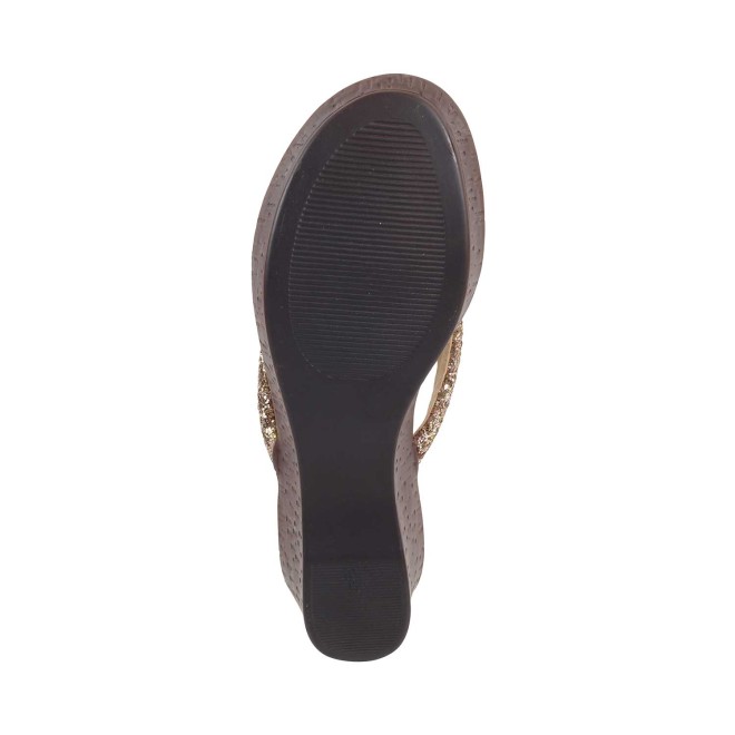 Mochi Women Antique-Gold Casual Slip Ons (SKU: 34-124-28-36)