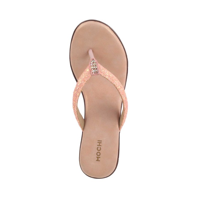 Mochi Women Rose-Gold Casual Slip Ons (SKU: 34-124-52-36)