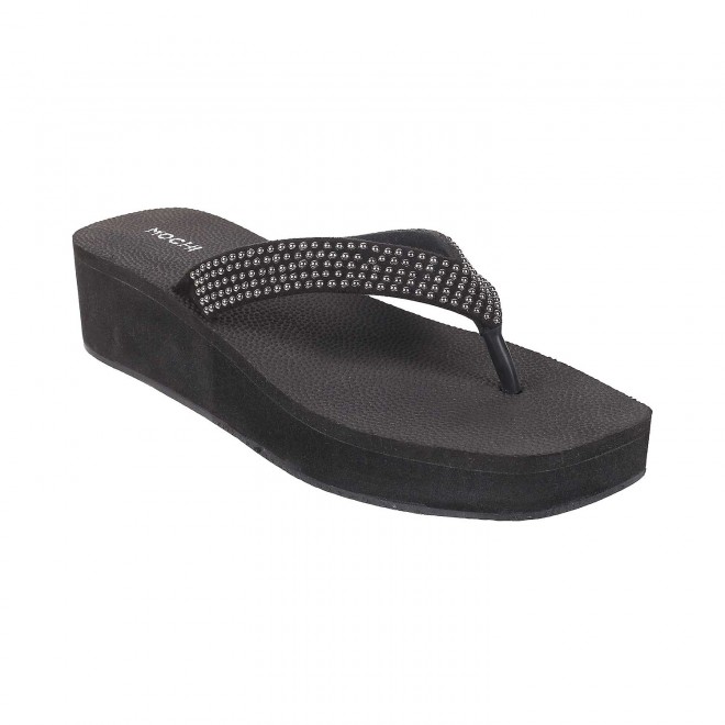 Mochi Women Black Casual Sandals (SKU: 34-131-11-36)
