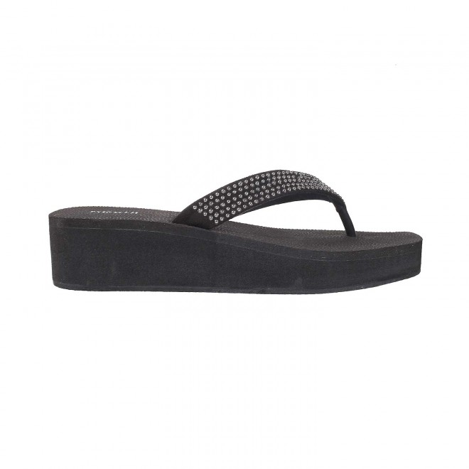 Mochi Women Black Casual Sandals (SKU: 34-131-11-36)