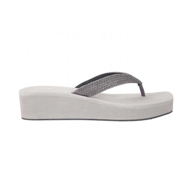 Mochi Women Grey Casual Sandals (SKU: 34-131-14-37)