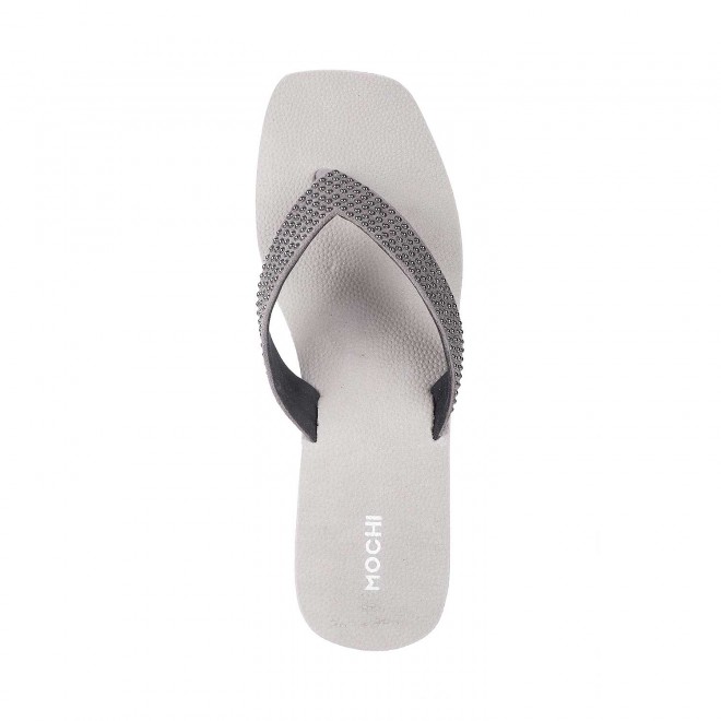 Mochi Women Grey Casual Sandals (SKU: 34-131-14-37)