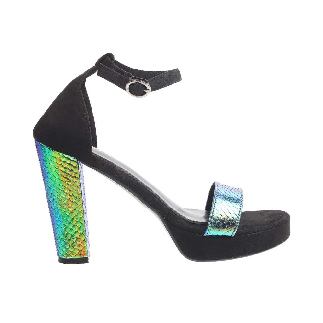 Mochi Women Black Party Sandals (SKU: 34-141-11-37)