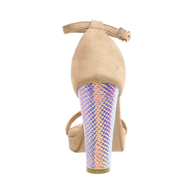 Mochi Women Beige Party Sandals (SKU: 34-141-20-40)