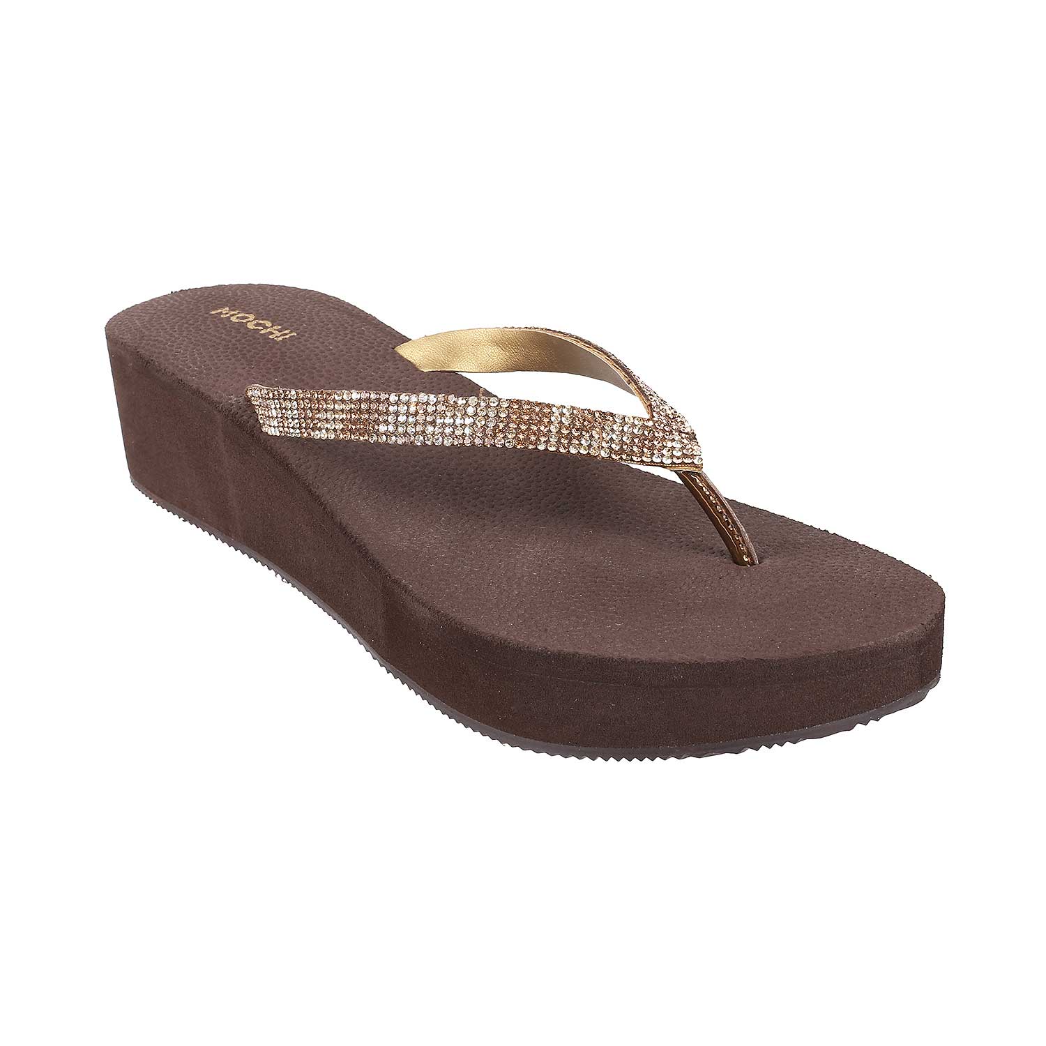 Mochi Women Antique-Gold Casual Sandals (SKU: 34-149-28-37)
