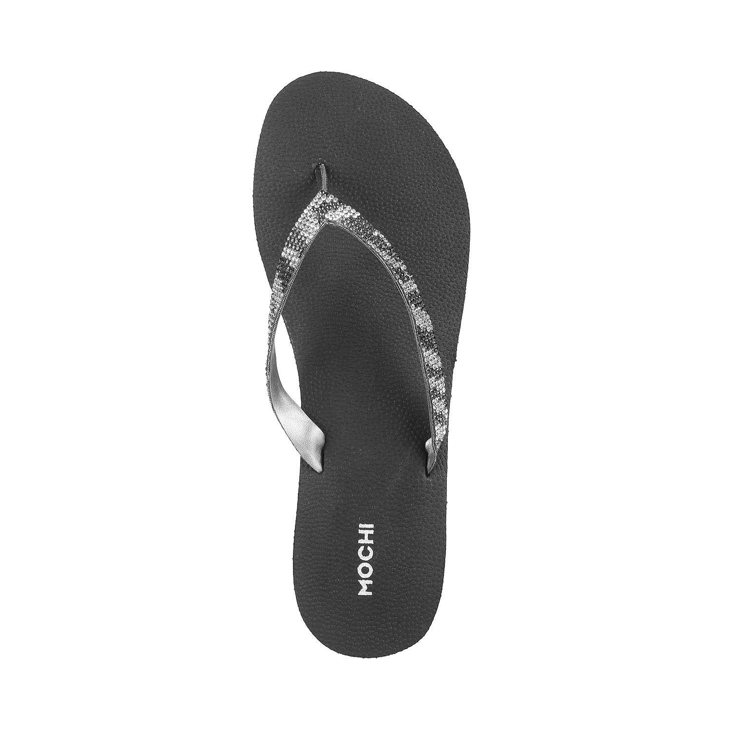 Mochi Women Gun-Metal Casual Sandals (SKU: 34-149-29-36)