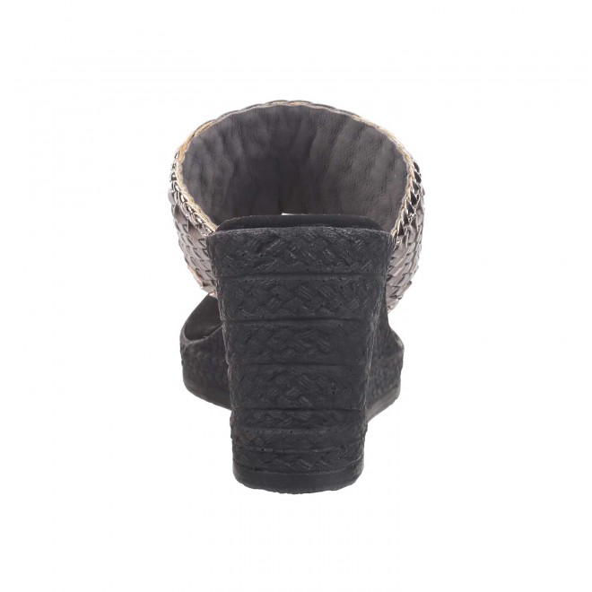 Mochi Women Gun-Metal Casual Sandals (SKU: 34-151-29-38)