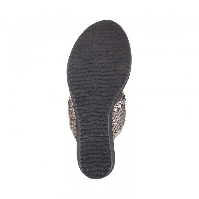 Mochi Women Gun-Metal Casual Sandals (SKU: 34-151-29-38)