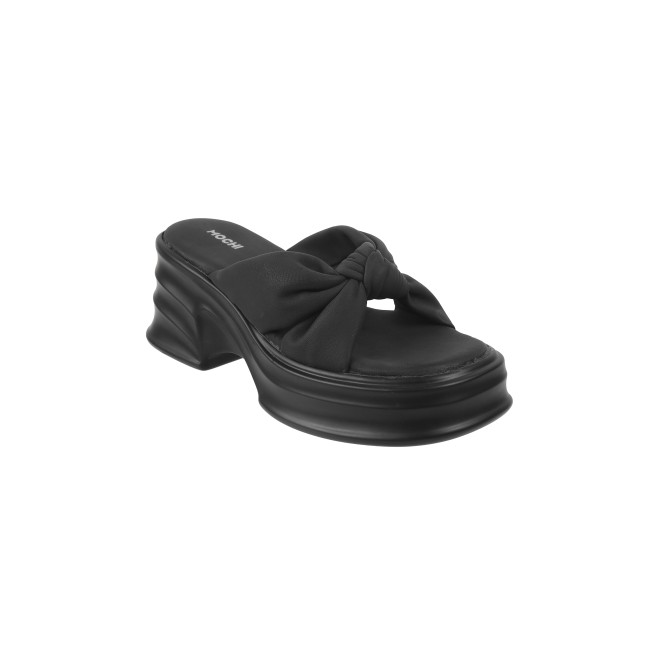 Mochi Women Black Casual Slip Ons