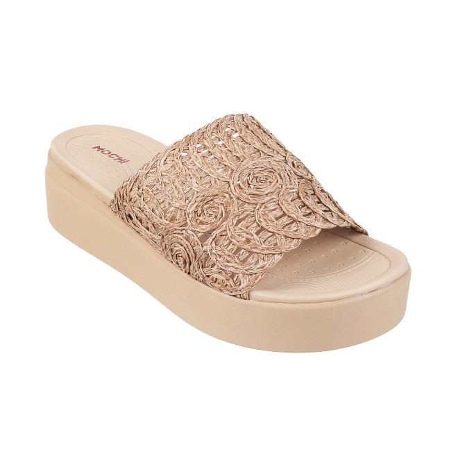 Mochi Women Brown Casual Slip Ons (SKU: 34-179-12-36)