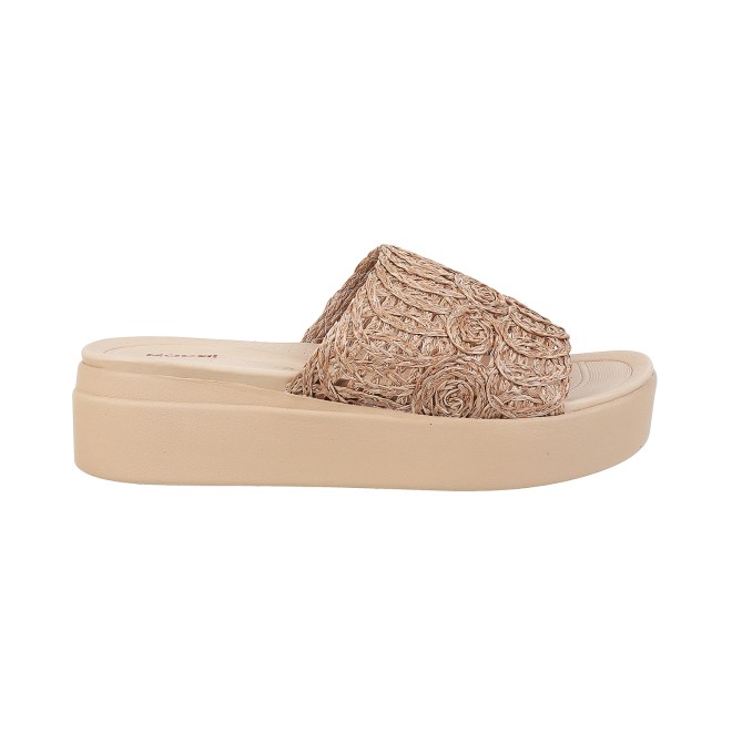 Mochi Women Brown Casual Slip Ons (SKU: 34-179-12-36)