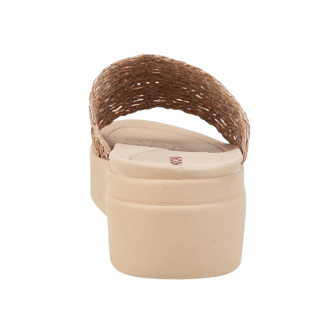 Mochi Women Brown Casual Slip Ons (SKU: 34-179-12-36)