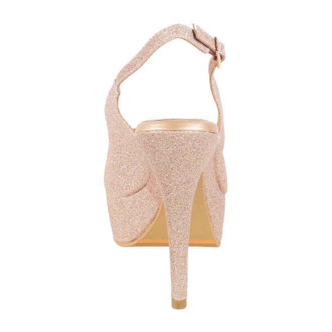 Mochi Women Rose-Gold Party Sandals (SKU: 34-193-52-39)